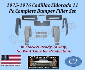 NEW 1975-1976 Cadillac Eldorado 11 Piece Complete Bumper Filler Panel Set